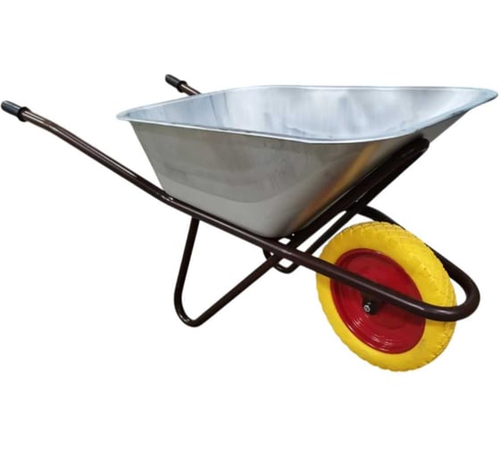 Изображение товара Тачка строительная LWI усиленная, 130л, 280кг, с полиуретановым колесом LWI130ПУ