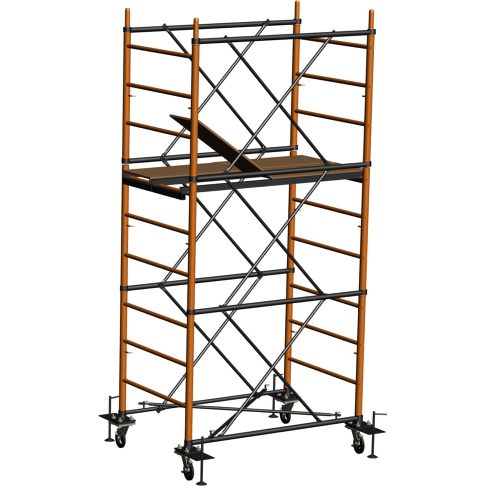 Изображение товара Вышка-тура РИНСТРОЙ РИН Вектор-Лайт 3,8 м с платформой и колесами