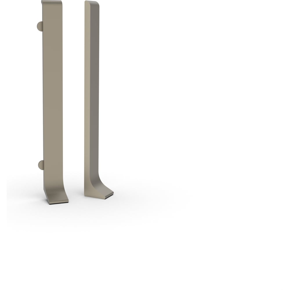 Изображение товара Заглушки для плинтуса ДИАЛ 100 мм ШАМПАНЬ матовая комплект 4 шт