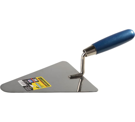 Изображение товара Кельма STAYER Professional треугольник, нержавеющее полотно, деревянная рукоятка, 200мм 0831-2