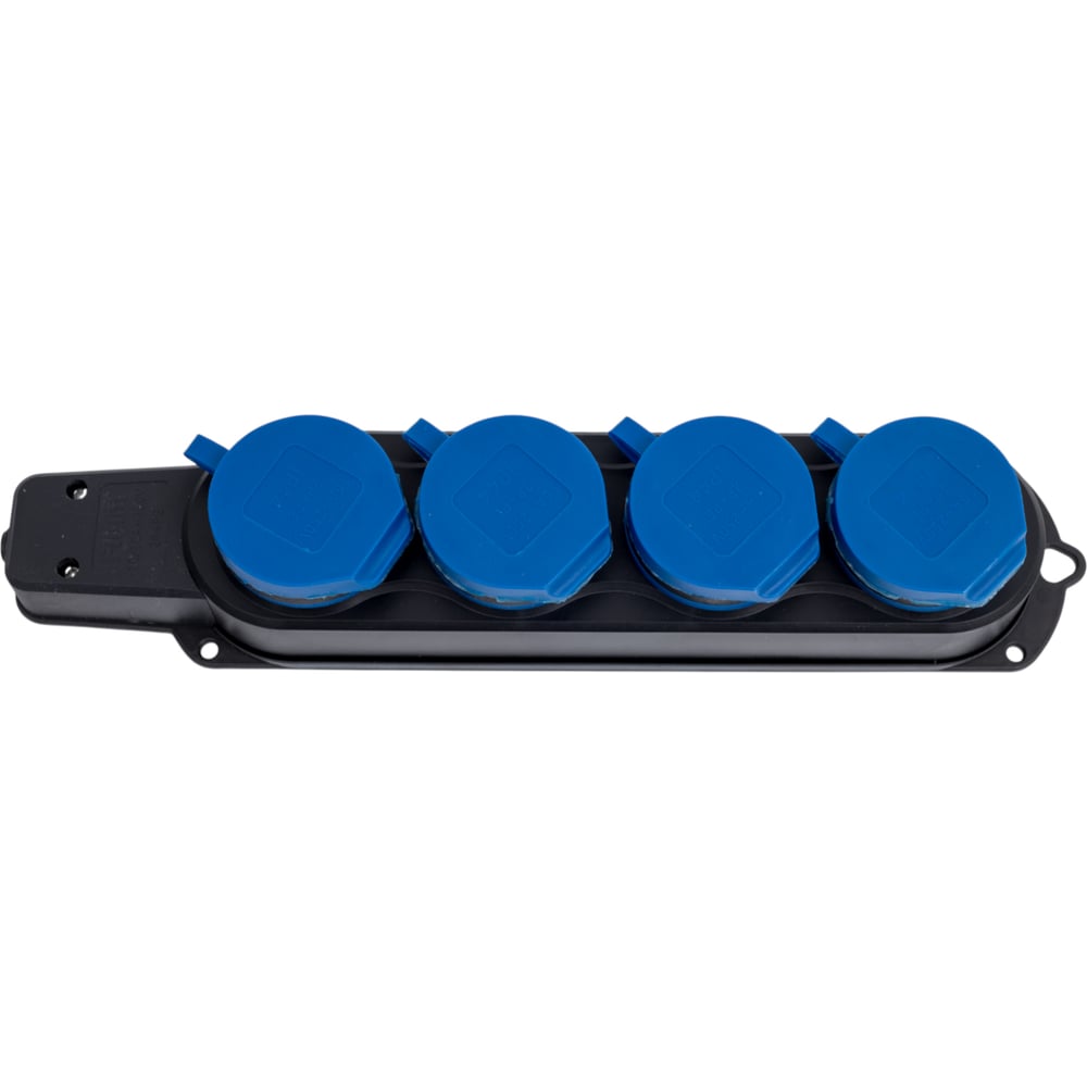 Изображение товара Каучуковая колодка Filum 4-х местная IP44 с защитной крышкой синяя