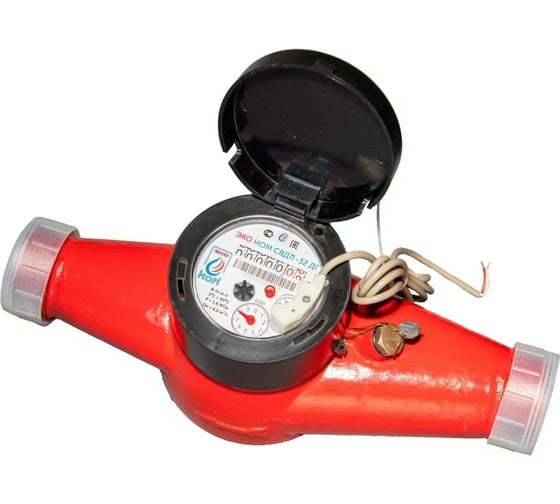 Изображение товара Универсальный счетчик воды ЭКО НОМ СВ ДЛ-32 латунь ДГ+КМЧ СВДЛ32-002