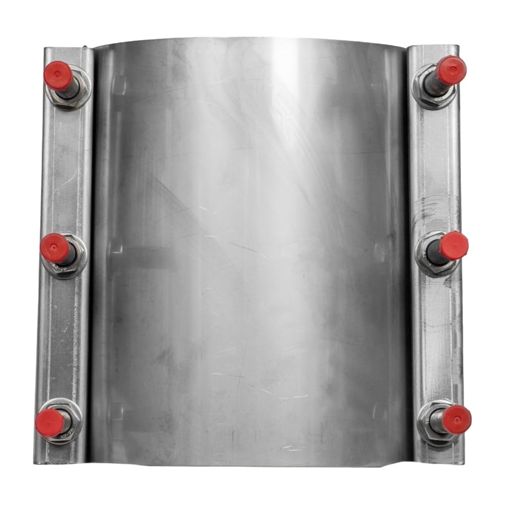 Изображение товара Ремонтный двухзамковый хомут RUTEMPO 354-374 L=300 из нержавеющей стали