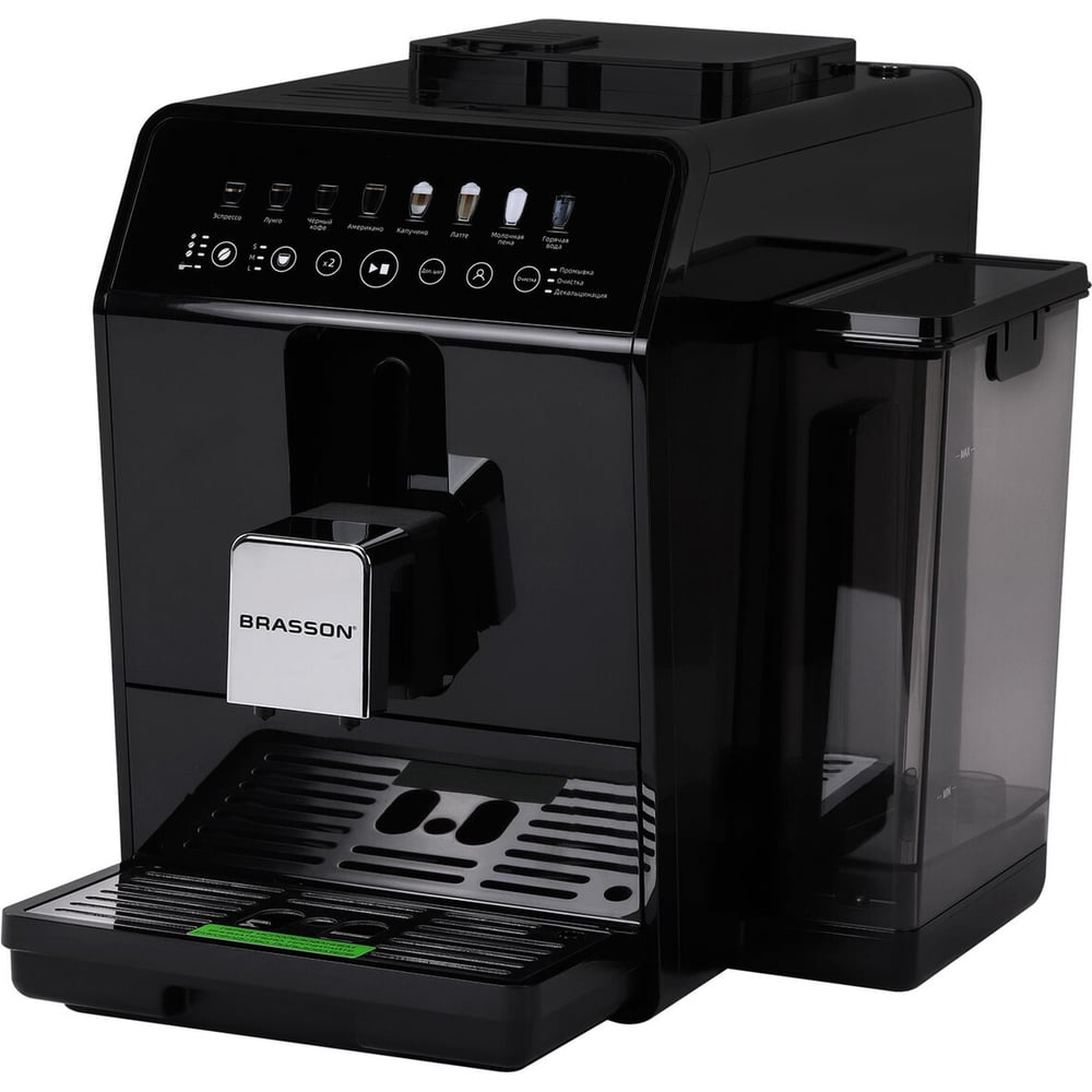 Изображение товара Автоматическая кофемашина BRASSON ACM-1592B с дисплеем и капучинатором