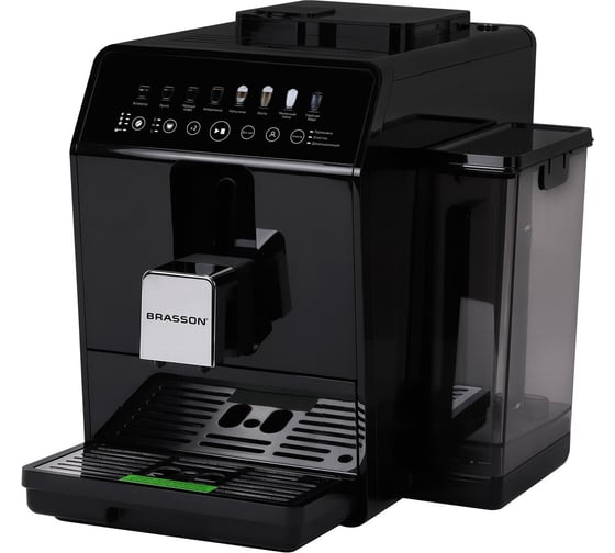 Изображение товара Кофемашина автоматическая BRASSON ACM-1592B, дисплей, капучинатор, 13 напитков, 1450 Вт, 20 бар, 457887