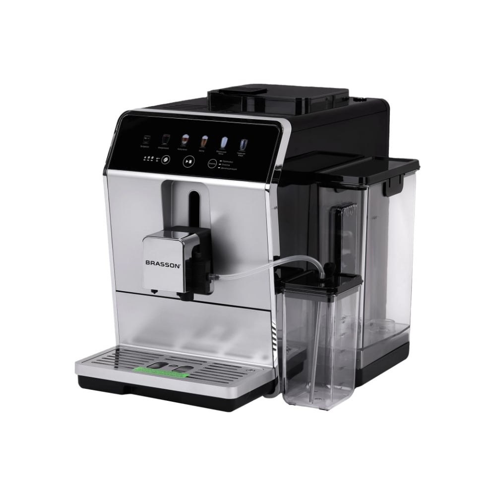 Изображение товара Автоматическая кофемашина ОФИСМАГ BRASSON ACM-1592A с дисплеем капучинатором и режимами напитков