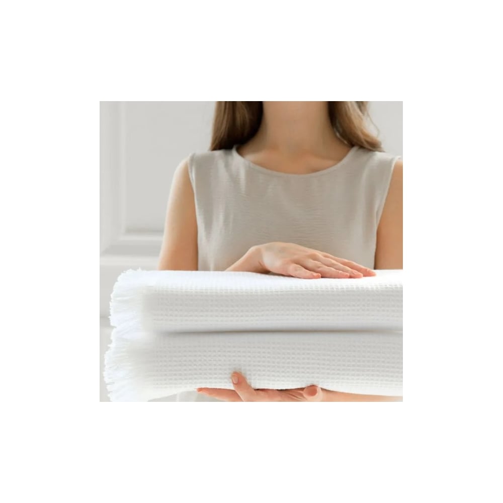 Изображение товара Полотенца вафельные Guten Morgen Валласон белые 70х140 см 2 шт