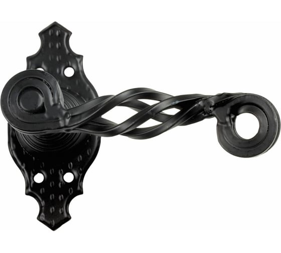 Изображение товара Дверная ручка на розетке Amig (черная; 100х44 мм) 102К