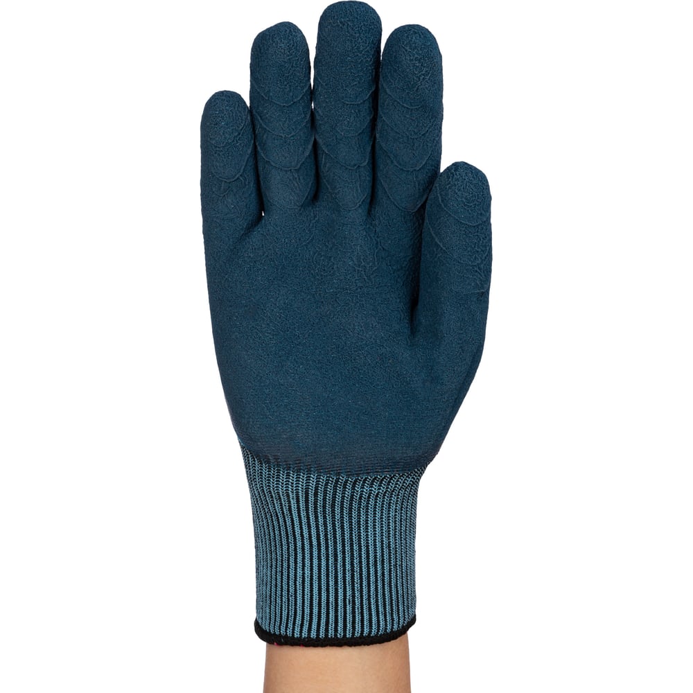 Изображение товара Полиэфирные утепленные перчатки с латексным покрытием 3/4 для защиты от холода