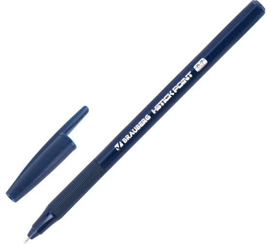Изображение товара Ручка шариковая с грипом BRAUBERG i-STICK POINT DEEP BLUE, синяя, 50 шт, узел 0.7мм, линия 0,35мм 144385