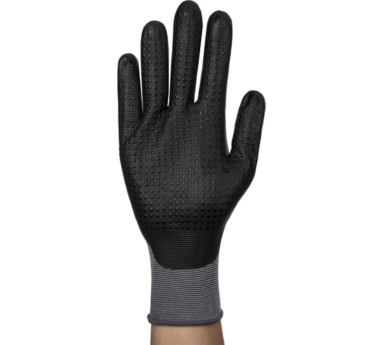 Изображение товара Перчатки трикотажные полиэфирные NewLine с нитриловым покрытиеми,  ПВХ напылением,  12 пар 168083/7_12