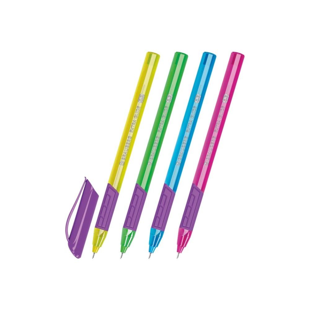 Изображение товара Ручка шариковая масляная BRAUBERG Extra Glide GT Color, синяя, 12 шт.