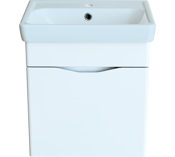 Изображение товара Подвесная тумба Orange TOPLINE Monaco с умывальником, белая TP-MO50+RA