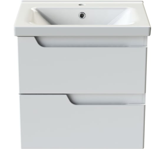 Изображение товара Подвесная тумба Orange TOPLINE Milano с раковиной, белая TP-M65-02+RA