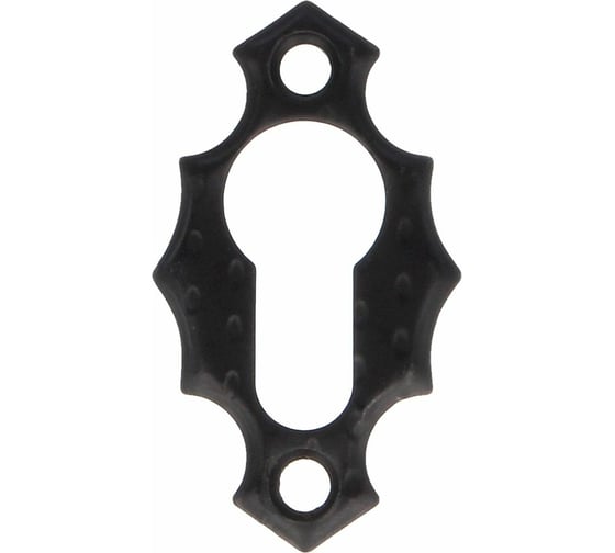 Изображение товара Декоративная накладка Amig (черная; под евроцилиндр) 13-60х34