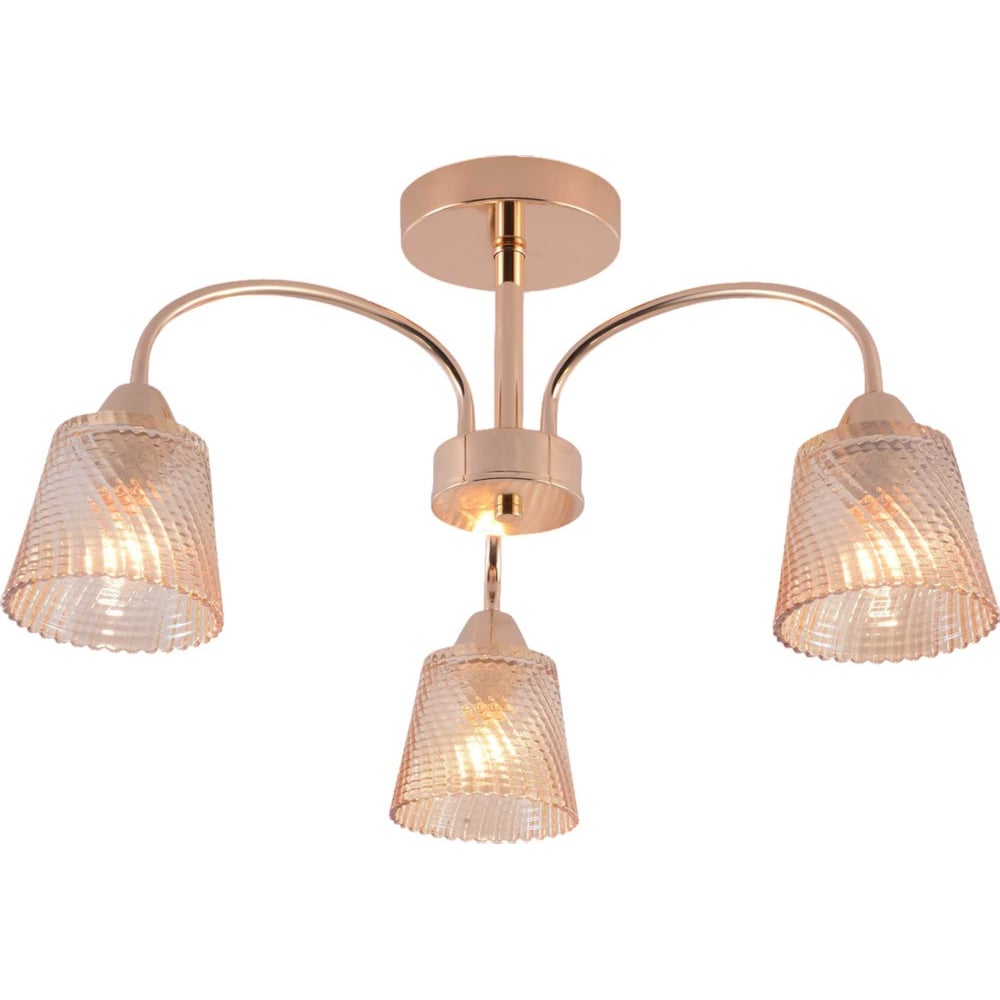 Изображение товара Люстра Schaffner Grueso 3xE14 40W модерн золото коричневый глянцевая