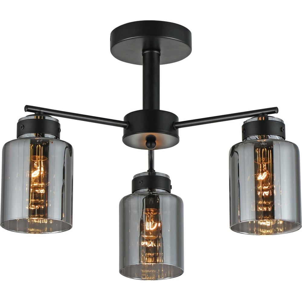 Изображение товара Люстра Schaffner 3xE27/40W для современного интерьера черная 4590-3 BK