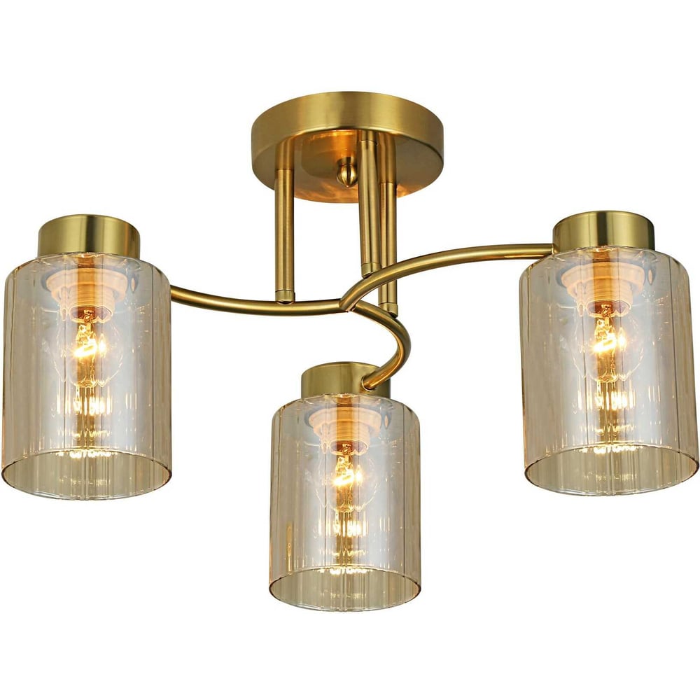 Изображение товара Люстра Schaffner Mappa 3xE27/40W стиль модерн коричневая глянцевая