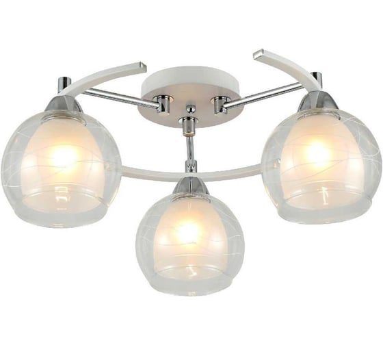 Изображение товара Люстра Schaffner 3xE27/40W (47,5*47,5*22) Maillot 4655-3 WH+CR