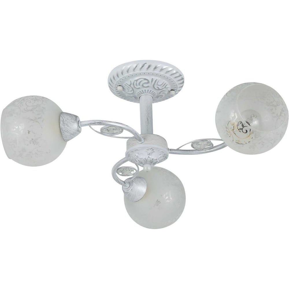 Изображение товара Люстра Schaffner Emilio 3xE27/40W белая серебро неоклассика IP20