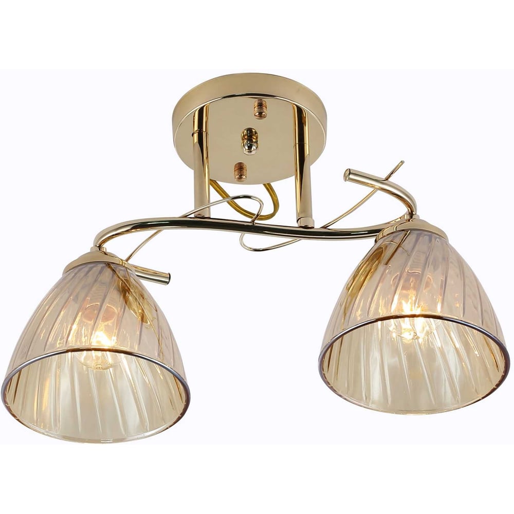 Изображение товара Люстра Schaffner 2xE27/40W Ribete 4685-2 GD с золотым дизайном