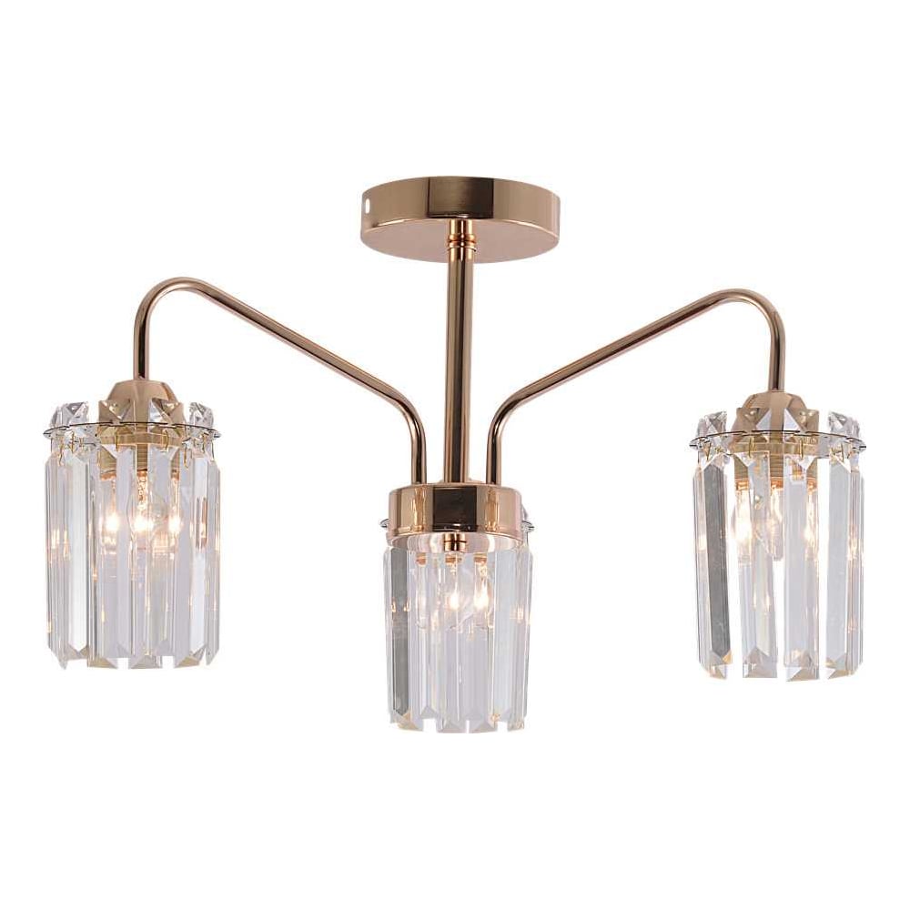 Изображение товара Люстра Schaffner Museo 4150-3 FGD 3xE27 60W классика прозрачный золото