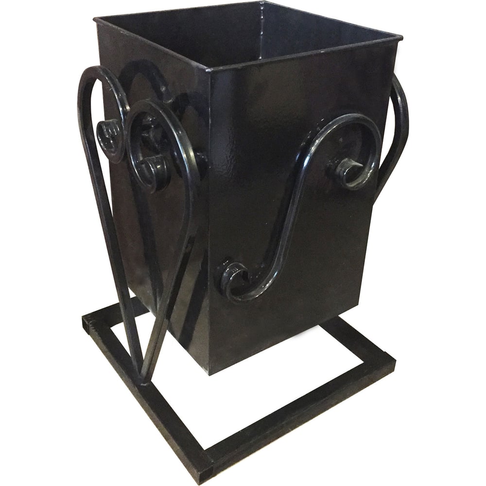 Изображение товара Урна M-GROUP Завиток 23030400 из стали черная 32 литра