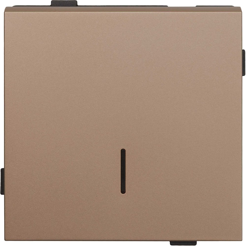 Изображение товара Одноклавишный выключатель ALTECH ENCORE 1SIY с индикацией скрытого монтажа шампань IP20