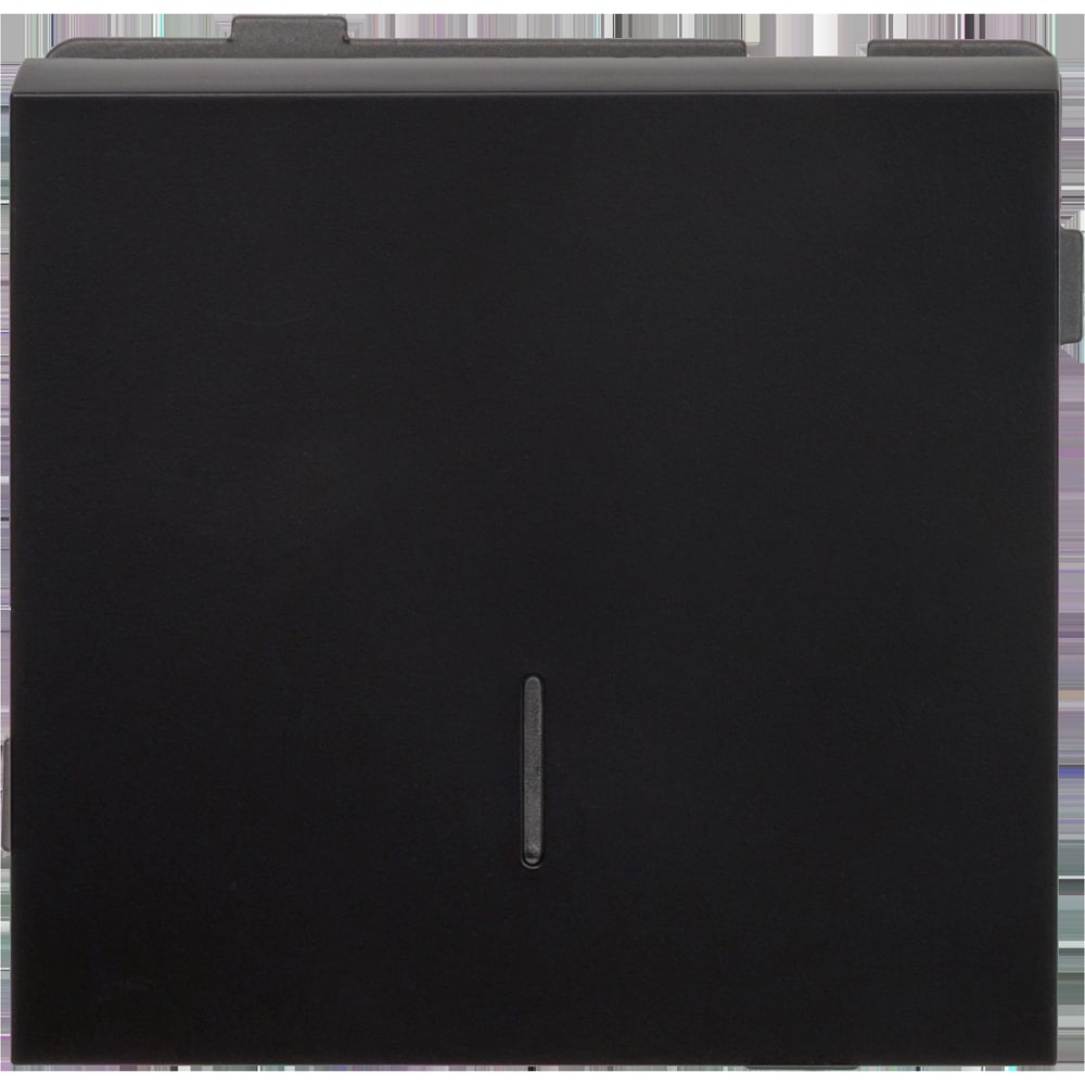 Изображение товара Одноклавишный выключатель с индикацией ALTECH ENCORE 1SI для скрытого монтажа черный