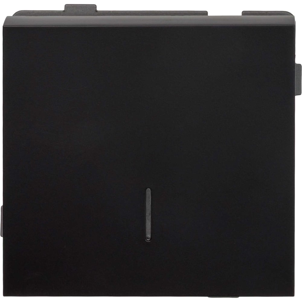 Изображение товара Одноклавишный выключатель с индикацией ALTECH ENCORE 1SI для скрытого монтажа черный