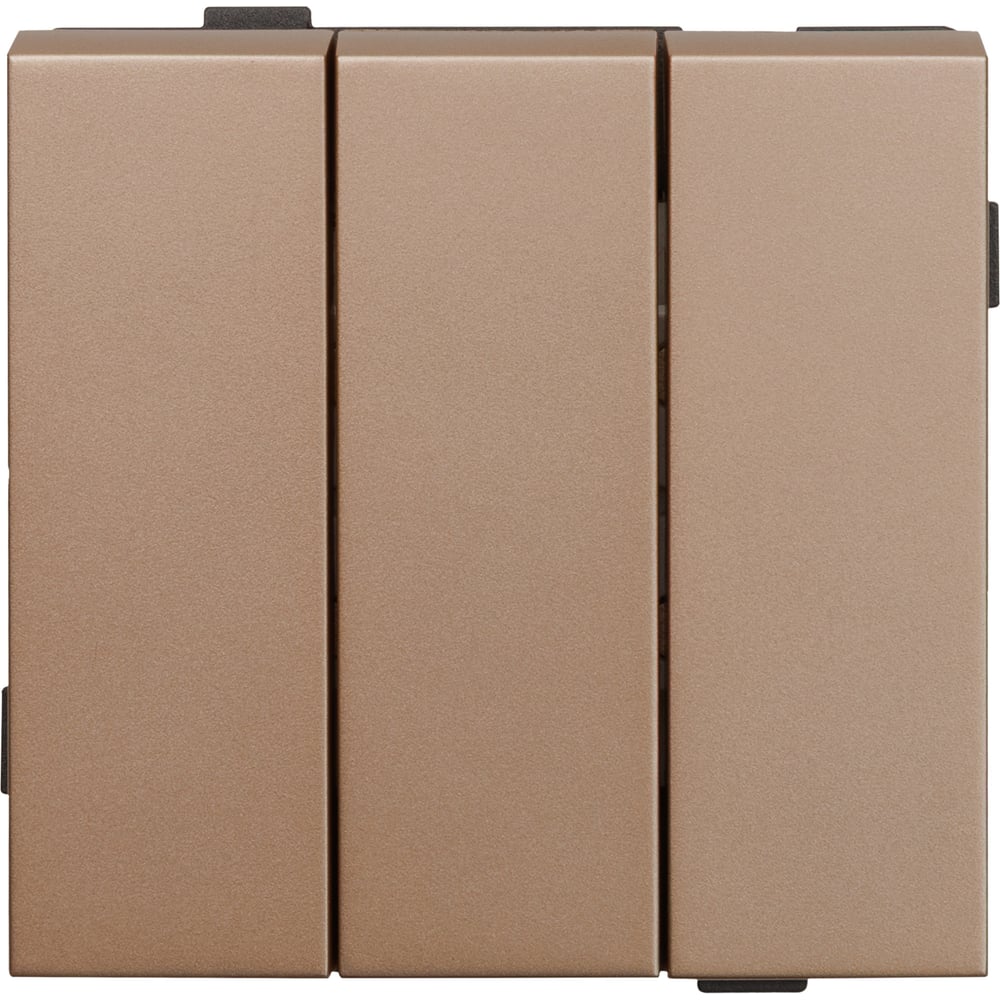 Изображение товара Трехклавишный выключатель ALTECH ENCORE 3SY скрытого монтажа шампань