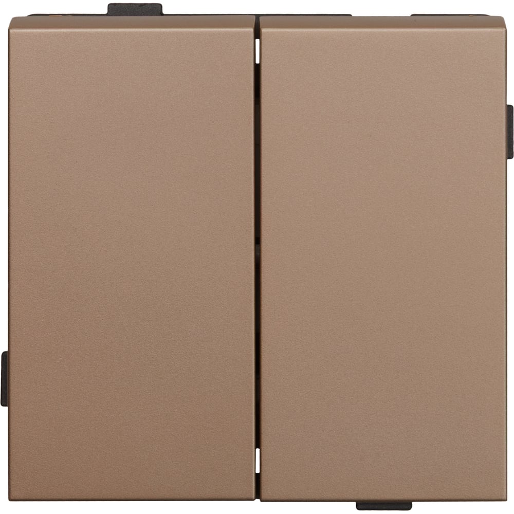 Изображение товара Двухклавишный выключатель ALTECH ENCORE 2SY скрытого монтажа шампань