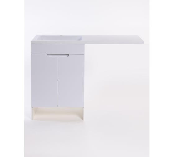 Изображение товара Напольная тумба ORANGE Optima с левой раковиной, под стиральную машину OPD-120TUW+RAL