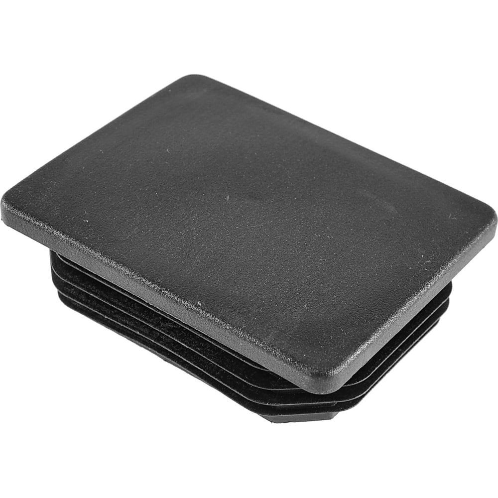 Изображение товара Заглушка пластиковая Миниворкс для прямоугольной трубы 90x70 мм 2 шт черная