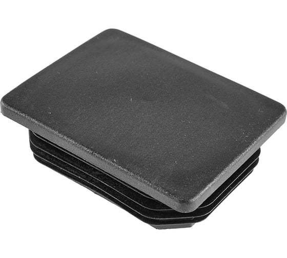 Изображение товара Заглушка пластиковая Миниворкс для прямоугольной трубы размером 90x70 мм, цвет черный – (2 шт.) ILR90x70