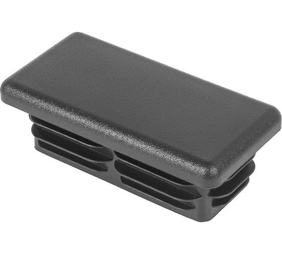 Изображение товара Заглушка пластиковая Миниворкс для прямоугольной трубы размером 80x40 мм, цвет черный –  (2 шт.) ILR80x40+3,2