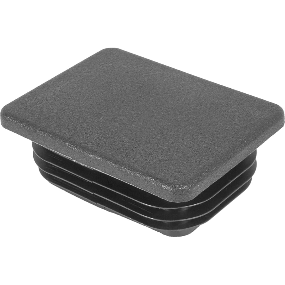 Изображение товара Заглушка пластиковая Миниворкс для прямоугольной трубы 80x60 мм черная (2 шт.)