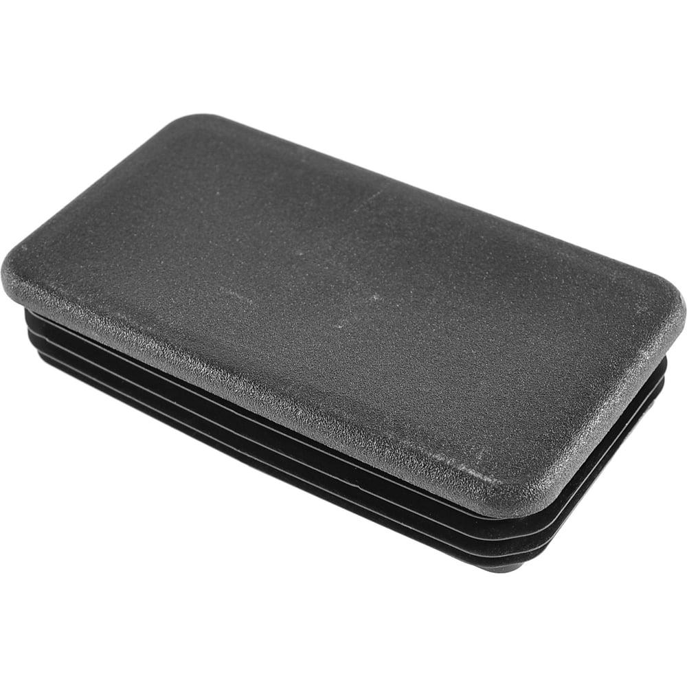 Изображение товара Заглушка пластиковая Миниворкс для прямоугольной трубы 110x70 мм черная