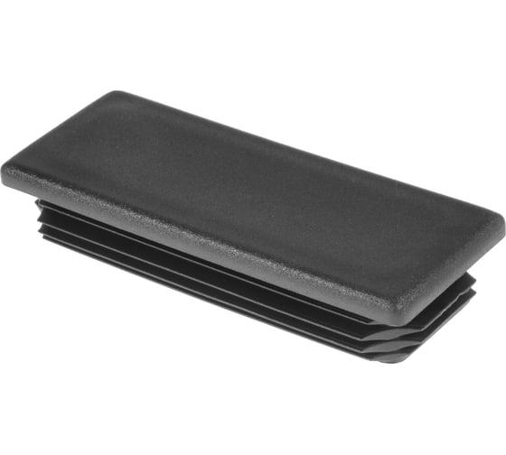 Изображение товара Заглушка пластиковая Миниворкс для прямоугольной трубы размером 110x30 мм, цвет черный – (3 шт.) ILR110x30