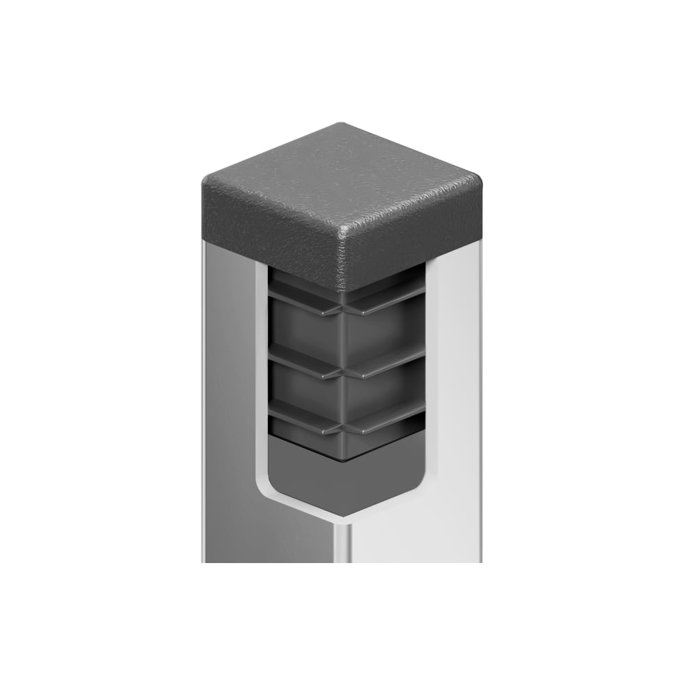 Изображение товара Пластиковая заглушка Миниворкс квадратная 15х15 черная (85 шт.)