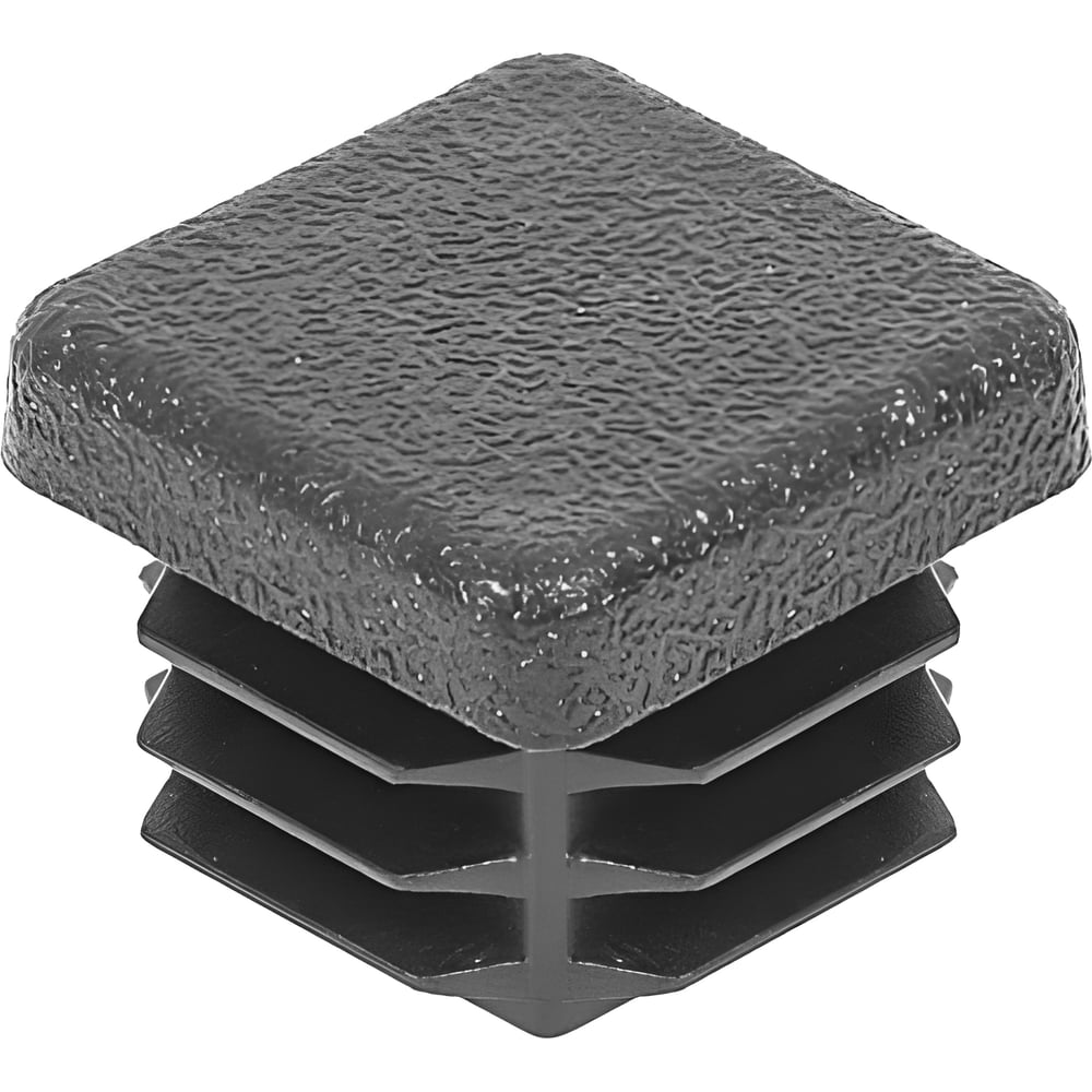 Изображение товара Заглушка пластиковая Миниворкс квадратная 20х20 черная (65 шт.)