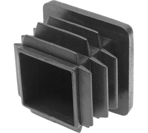 Изображение товара Заглушка пластиковая Миниворкс квадратная 30х30, практичная, цвет серый –  (30 шт.) 30-30ПСС