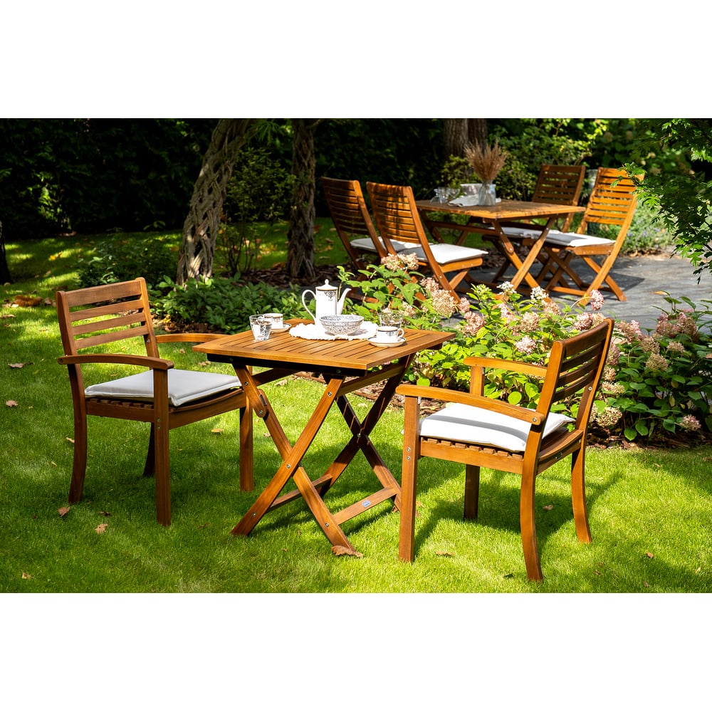 Изображение товара Кофейный комплект Joygarden с высоким столом и складными стульями для улицы