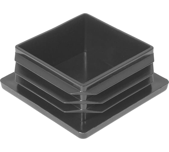 Изображение товара Заглушка пластиковая Миниворкс квадратная 60х60, практичная, стенка 0.8-3.5 мм, цвет белый –  (15 шт.) 60-60ПБС