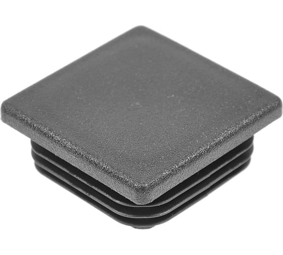 Изображение товара Заглушка пластиковая Миниворкс квадратная для трубы размером 50x50 мм, цвет черный –  (10 шт.) ILQ50+2,6