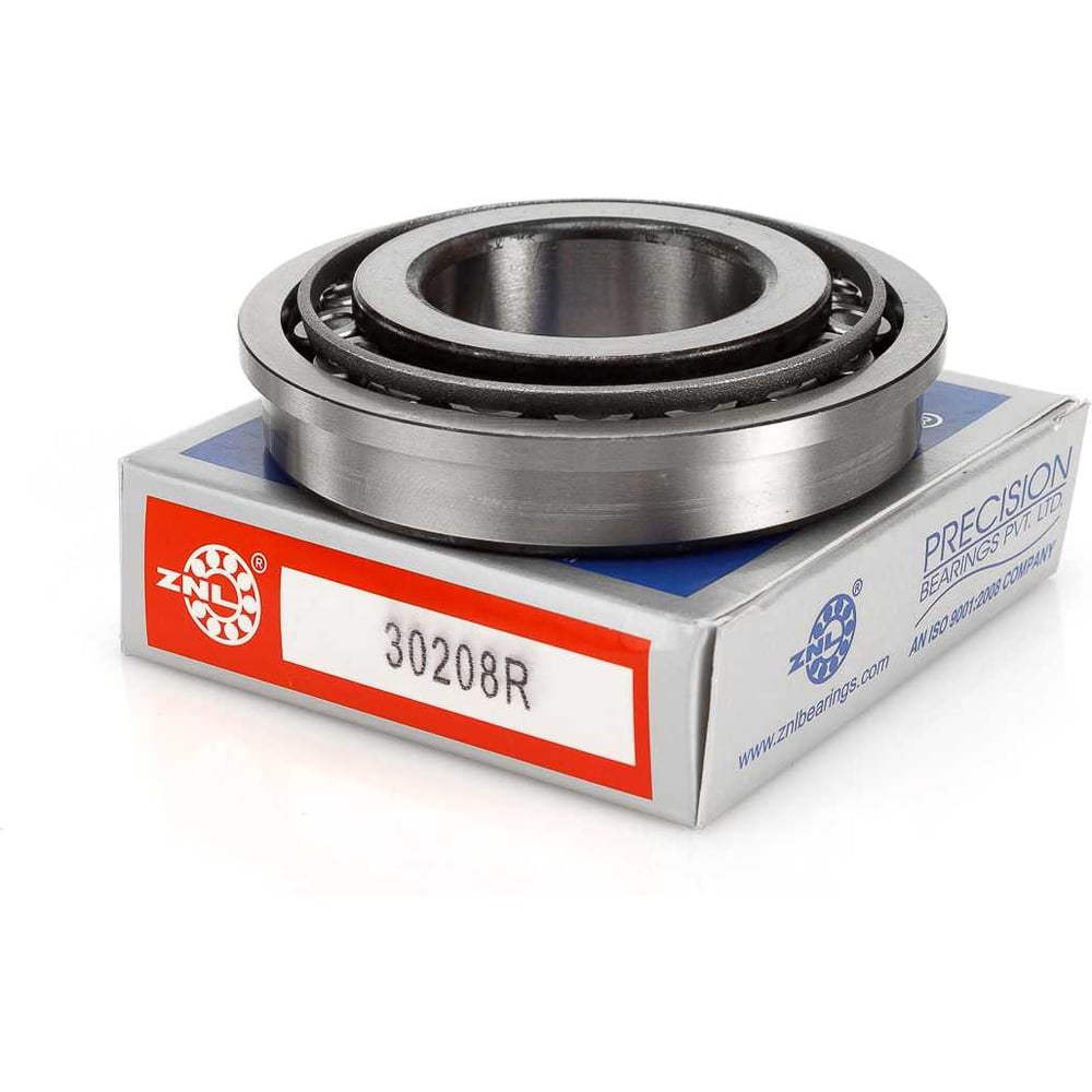 Изображение товара Подшипник ZNL 67208 30208 R радиально-упорный роликовый однорядный с бортиком 80х80х19.75 мм