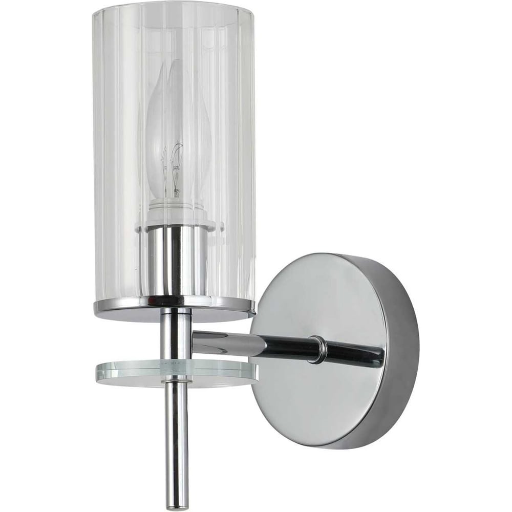 Изображение товара Бра Arrimo 4345-1W CR с одним цилиндрическим стеклянным плафоном и цоколем E14