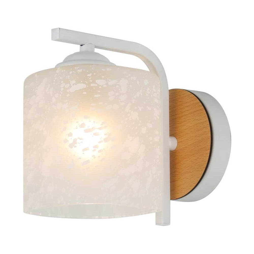 Изображение товара Настенный светильник Schaffner Altezza 4550-1W WH+WOOD для современного интерьера