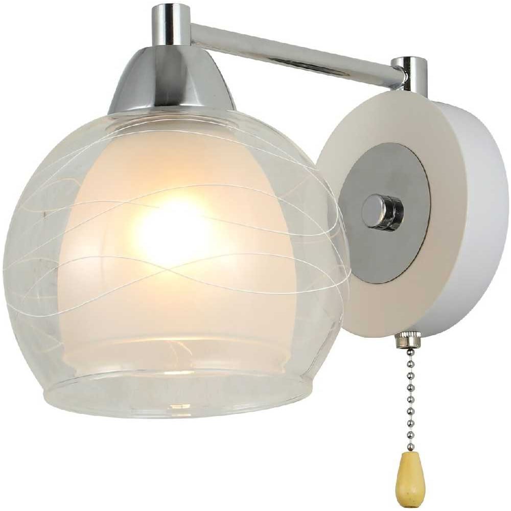 Изображение товара Бра Schaffner 1xE27/40W Maillot 4655-1W WH+CR стильное внутриннее освещение