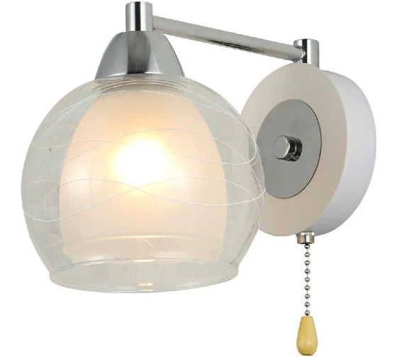 Изображение товара Бра Schaffner 1xE27/40W (20,5*14*16,5) Maillot 4655-1W WH+CR